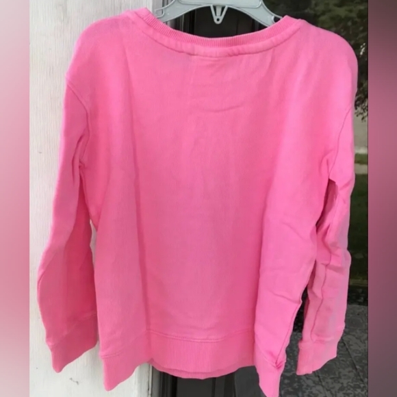 Toddler Girls 5T Cat & Jack Bright Pink Long Sleeve Sweatshirt - Picture 2 of 4